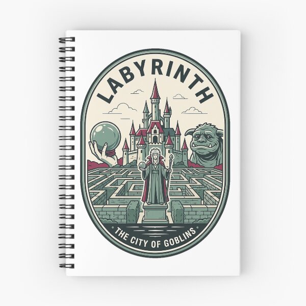 Item preview, Vintage Labyrinth Maze Goblin City Fantasy Badge designed and sold by k3rstman1.