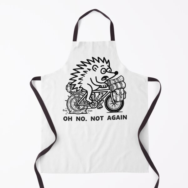 Item preview, Oh No Not Again Funny Bicycle Flat Tire Hedgehog T-Shirt designed and sold by The Bold Line Studio.