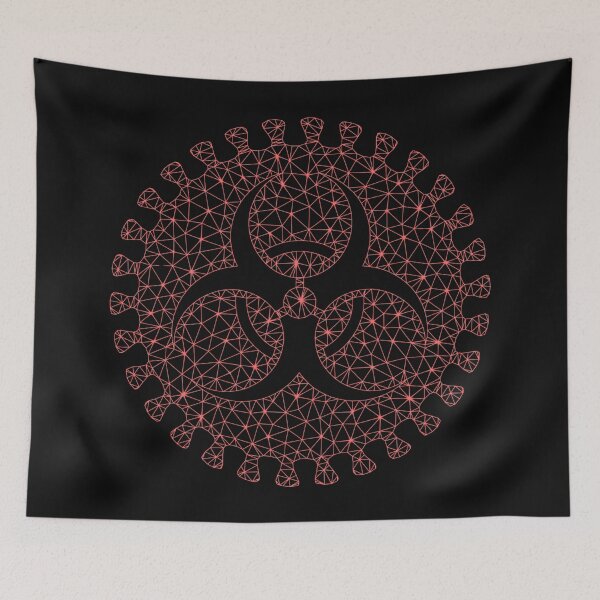 Item preview, Low Poly Virus Biohazard Science Art designed and sold by Gravelpeak Co..