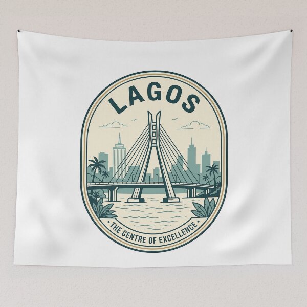 Item preview, Vintage Lagos Nigeria Lekki Ikoyi Link Bridge designed and sold by k3rstman1.