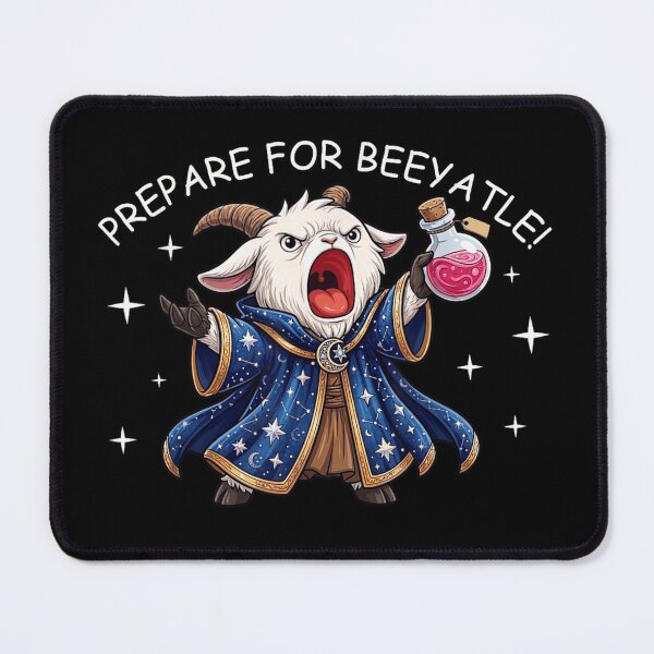 Item preview, Funny Goat Wizard Magic Potion Prepare For Beeyatle Fantasy Art designed and sold by KrystinaGiGi.