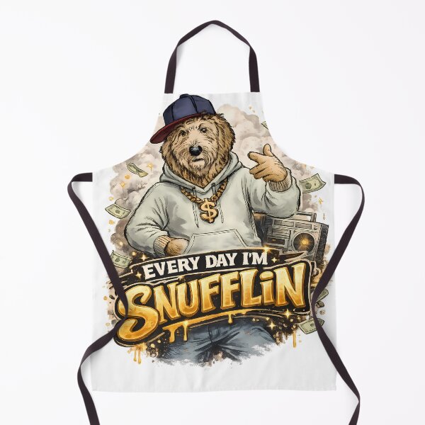 Item preview, Every Day I’m Snufflin – Hip Hop Goldendoodle Cartoon designed and sold by futurekidlets.