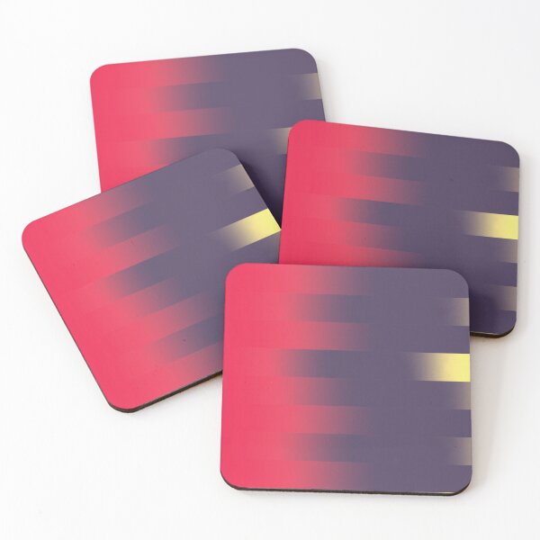 Item preview, Magenta Purple Gradient Stripes Abstract Modern Minimalist Poster designed and sold by ByJacobHam.