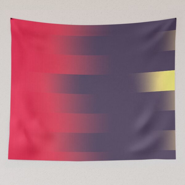 Item preview, Magenta Purple Gradient Stripes Abstract Modern Minimalist Poster designed and sold by ByJacobHam.