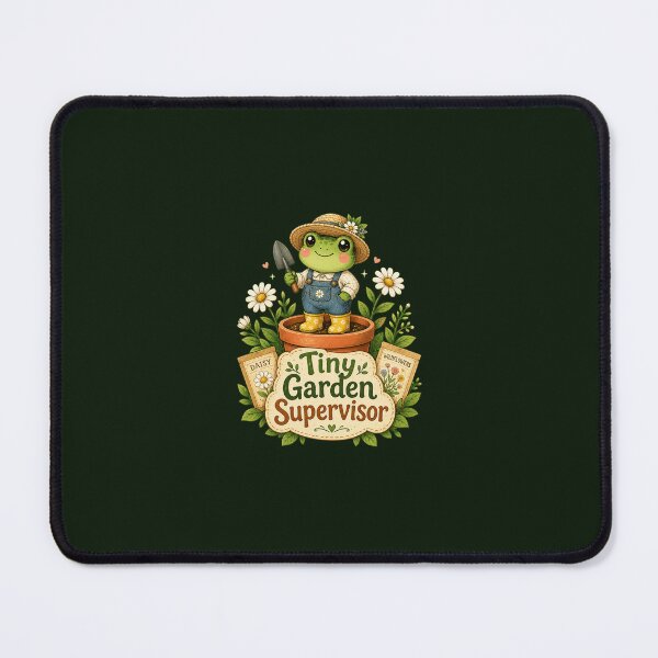 Item preview, Tiny Garden Supervisor Cute Frog Gardener Cottagecore Design designed and sold by Cascio311.
