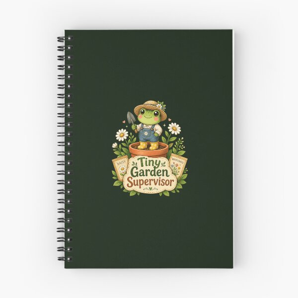 Item preview, Tiny Garden Supervisor Cute Frog Gardener Cottagecore Design designed and sold by Cascio311.