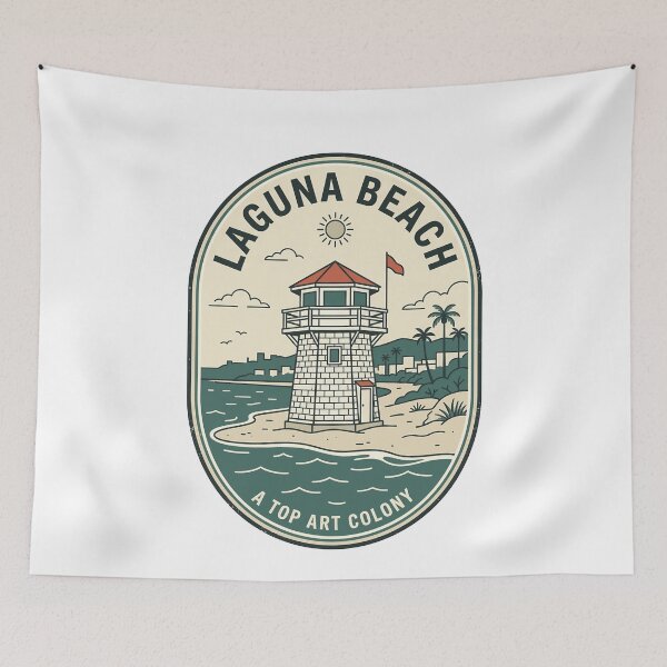 Item preview, Vintage Laguna Beach California Pirate Tower Coast designed and sold by k3rstman1.