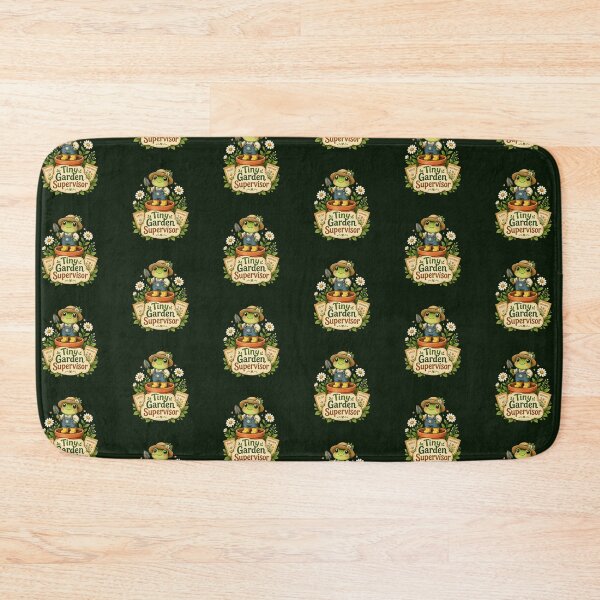 Item preview, Tiny Garden Supervisor Cute Frog Gardener Cottagecore Design designed and sold by Cascio311.
