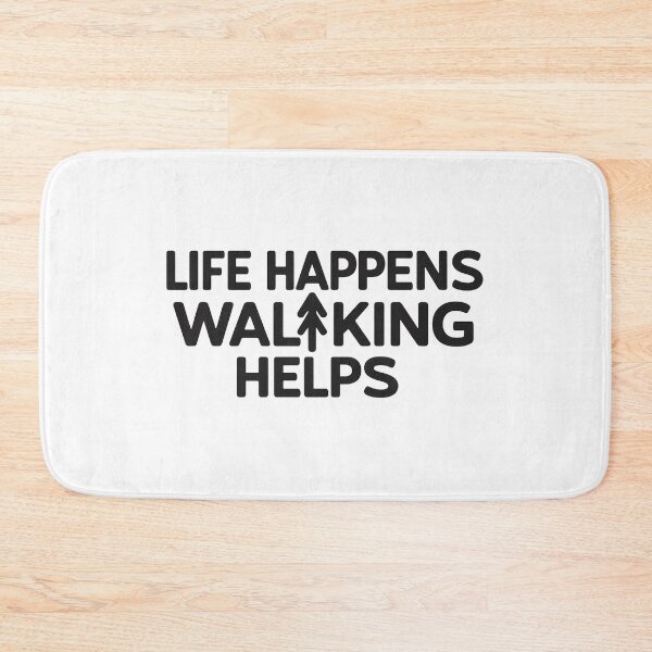 Item preview, Life Happens Walking Helps, Funny Fitness Walker designed and sold by CloudyPress.