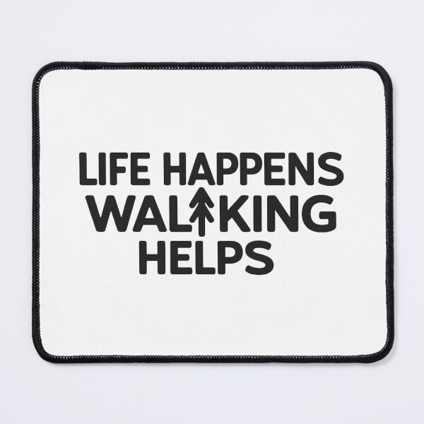 Item preview, Life Happens Walking Helps, Funny Fitness Walker designed and sold by CloudyPress.