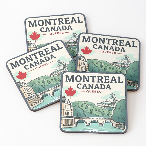 Item preview, Montreal Quebec Canada Cute Simple Cityscape City Pride designed and sold by HowToCanadian.