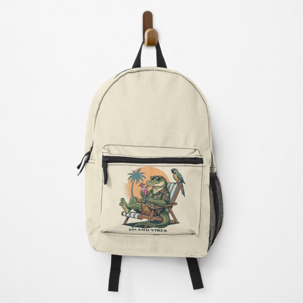 Item preview, Island Vibes – Tropical Alligator Art designed and sold by Dogandesighn.