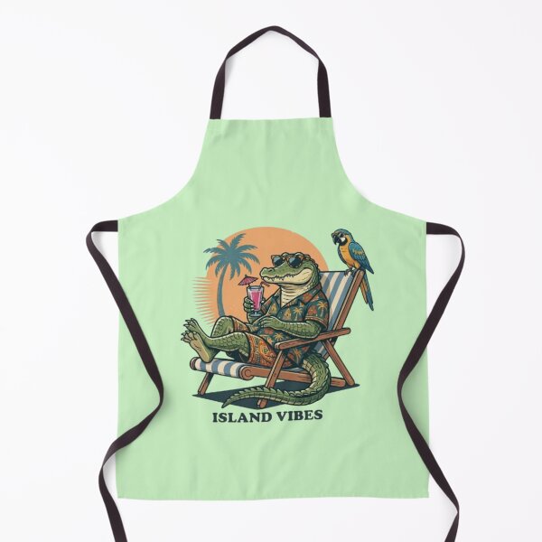 Item preview, Island Vibes – Tropical Alligator Art designed and sold by Dogandesighn.