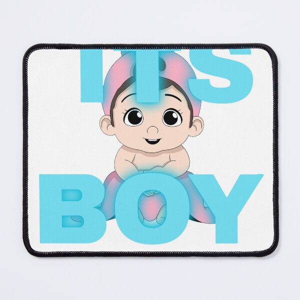 Item preview, Its A Boy Cute Kawaii Neon Newborn Baby Shower designed and sold by vibecraft_studio2.