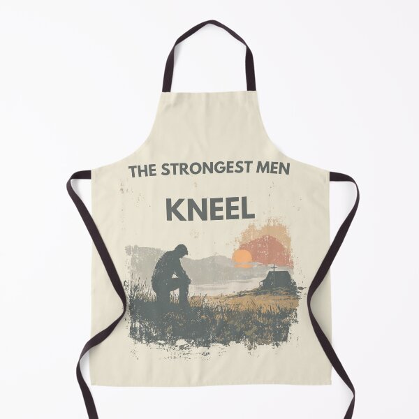 Item preview, The Strongest Men Kneel | Faith Based Christian Gift designed and sold by Bound for Wonder.