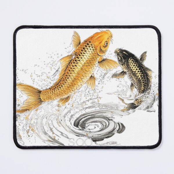 Item preview, Golden Koi Fish: Zen Flow of Fortune Art designed and sold by SOOstudio73.