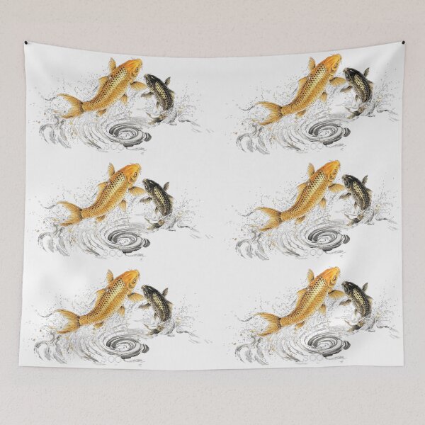 Item preview, Golden Koi Fish: Zen Flow of Fortune Art designed and sold by SOOstudio73.