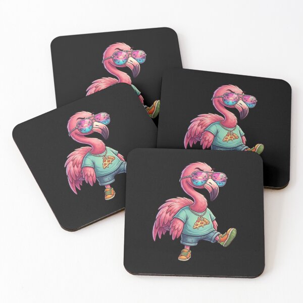 Item preview, Cool Flamingo With Sunglasses Retro Animal Graphic designed and sold by bilal sibgui.