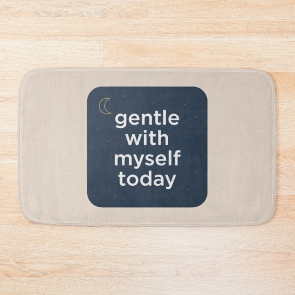 Item preview, Gentle With Myself Today – Calm Self Care Spiritual Typography Design designed and sold by CosmicQuietLab.
