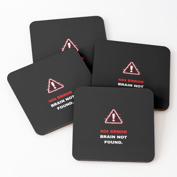 Item preview, 404 Error Brain Not Found Funny Tech Slogan designed and sold by Global-Command.