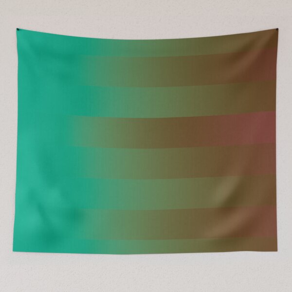 Item preview, Teal Earth Gradient Stripes Abstract Modern Minimalist Poster designed and sold by ByJacobHam.
