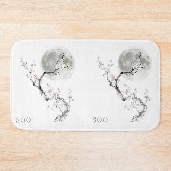 Item preview, Midnight Maehwa: Silver Full Moon Zen Art  designed and sold by SOOstudio73.