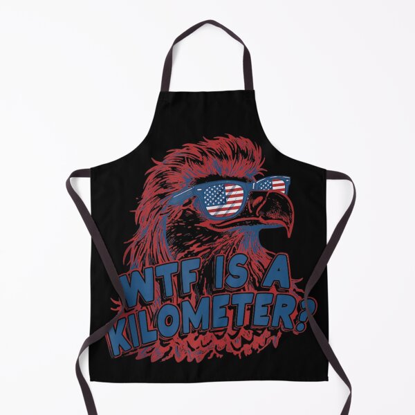 Item preview, WTF Is A Kilometer Funny American Eagle Patriotic Fourth Of July Meme designed and sold by NgumohaLanke.