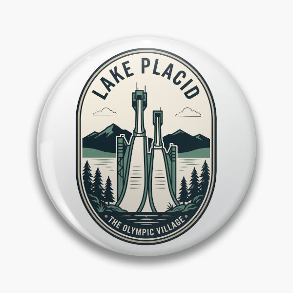 Item preview, Lake Placid Olympic Village Ski Jump Vintage Emblem designed and sold by k3rstman1.