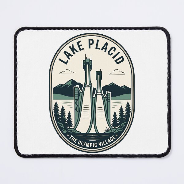 Item preview, Lake Placid Olympic Village Ski Jump Vintage Emblem designed and sold by k3rstman1.