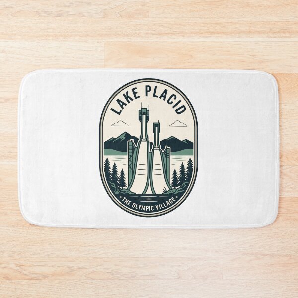 Item preview, Lake Placid Olympic Village Ski Jump Vintage Emblem designed and sold by k3rstman1.