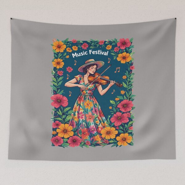 Item preview, Cottagecore Violinist Music Festival - Music Festival designed and sold by Art-Arcade6.