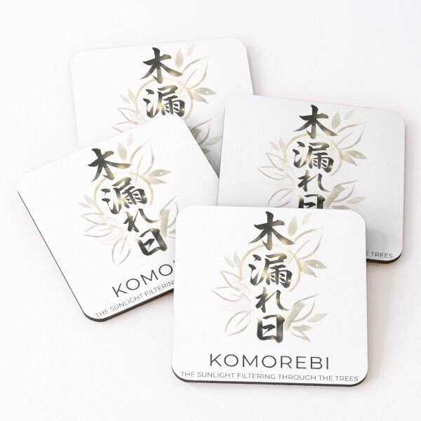 Item preview, Komorebi Japanese Calligraphy Sunlight Nature Art designed and sold by Heartshop-japan.