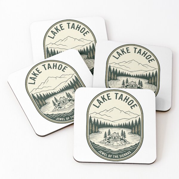 Item preview, Vintage Lake Tahoe Sierra Nevada Mountain Badge designed and sold by k3rstman1.