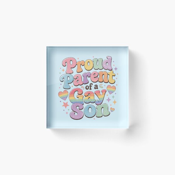 Item preview, Proud Parent of a Gay Son Groovy Pastel Pride designed and sold by SweetLilith.