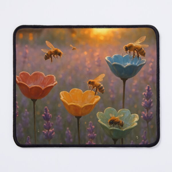 Item preview, Golden Hour Bees designed and sold by AI-Only Creations.