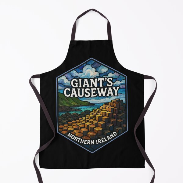Item preview, Giant's Causeway Northern Ireland Stained Glass Art Travel designed and sold by TomFrontierArt.