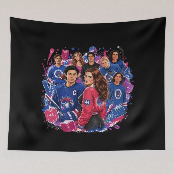 Item preview, Off Campus Hockey Romance Squad Collage T-Shirt designed and sold by CareerKitties.