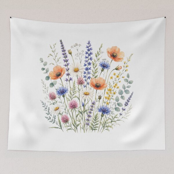 Item preview, Wildflower Bouquet Watercolor designed and sold by PetalGarden.