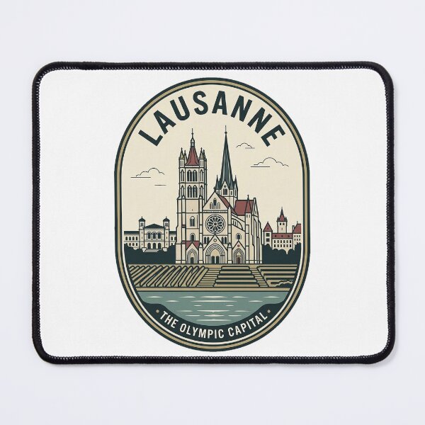 Item preview, Vintage Lausanne Switzerland Olympic Capital Travel Badge designed and sold by k3rstman1.