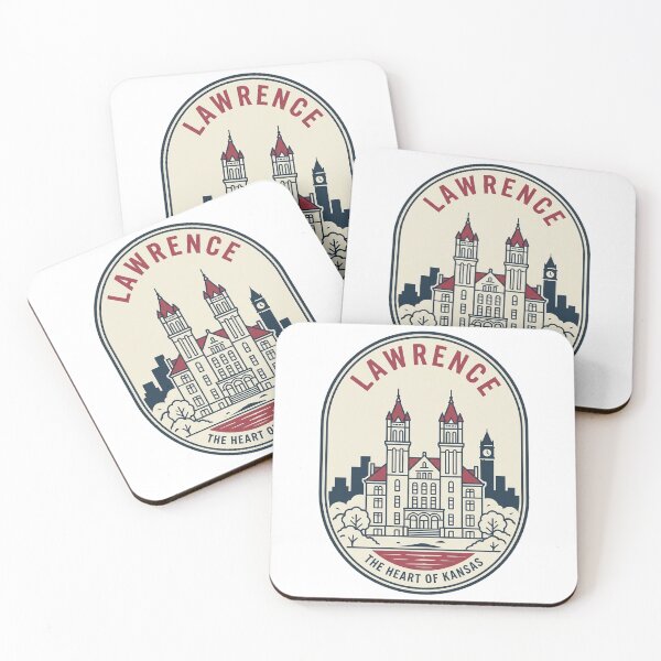 Item preview, Lawrence Kansas Retro University Town Skyline Badge designed and sold by k3rstman1.