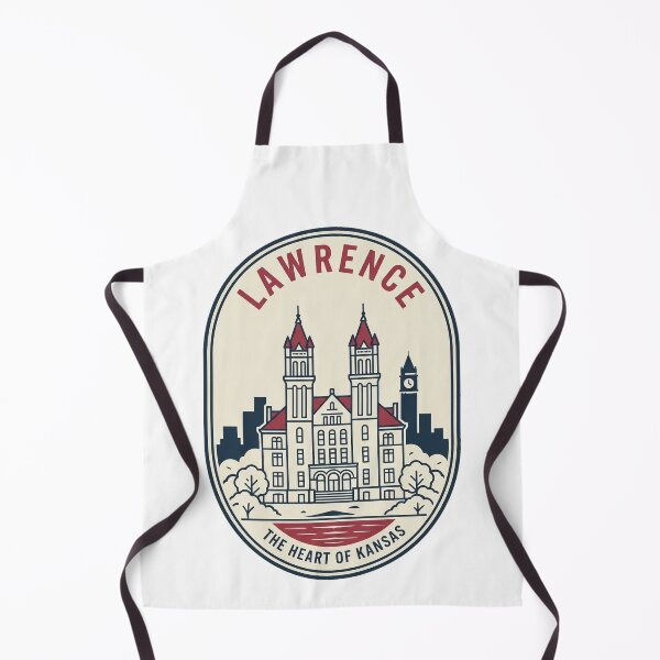 Item preview, Lawrence Kansas Retro University Town Skyline Badge designed and sold by k3rstman1.