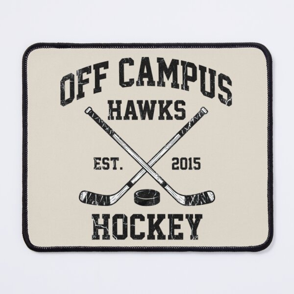 Item preview, Off Campus Hawks Hockey Vintage T-Shirt designed and sold by CareerKitties.