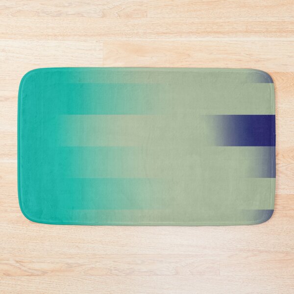 Item preview, Teal Navy Gradient Stripes Abstract Modern Minimalist Poster designed and sold by ByJacobHam.