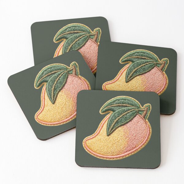 Item preview, Embroidered Mango Patch Art designed and sold by MegaNovaArt.