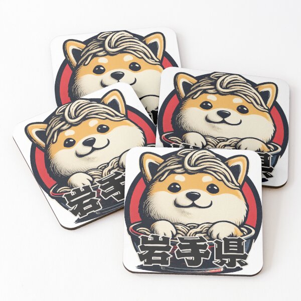 Item preview, Iwate Shiba Inu in Wanko Soba Bowl – Japanese Pop Art designed and sold by Chaaa-han.