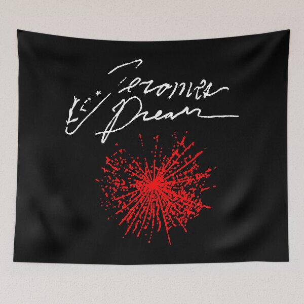Item preview, Red Silhouette White Typography Classic Latin designed and sold by DeadTired666.