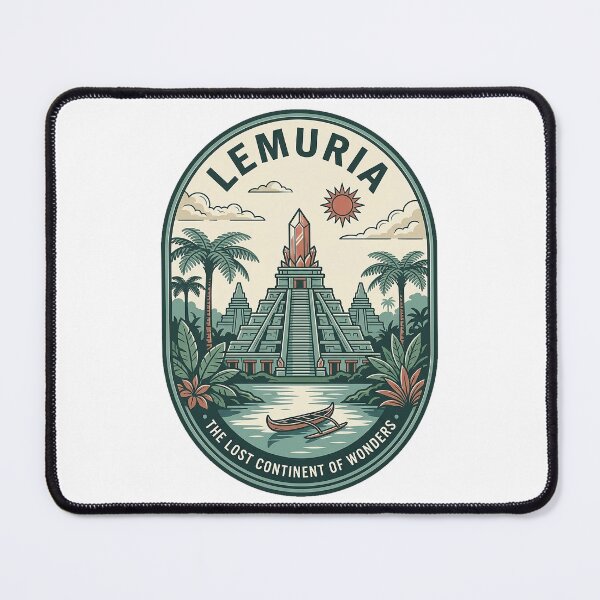 Item preview, Vintage Lemuria Lost Continent Ancient Pyramid Badge designed and sold by k3rstman1.