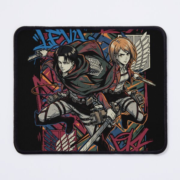 Item preview, Attack on Titan Levi and Petra Anime Manga Graphic Tee designed and sold by Senpaiwaves.