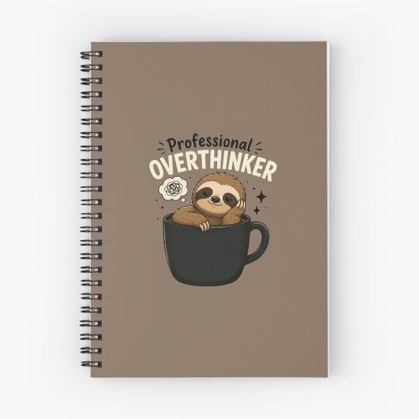 Item preview, Professional Overthinker Cute Sloth In Coffee Mug Design designed and sold by Cascio311.