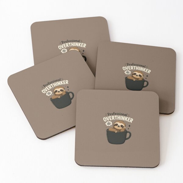 Item preview, Professional Overthinker Cute Sloth In Coffee Mug Design designed and sold by Cascio311.